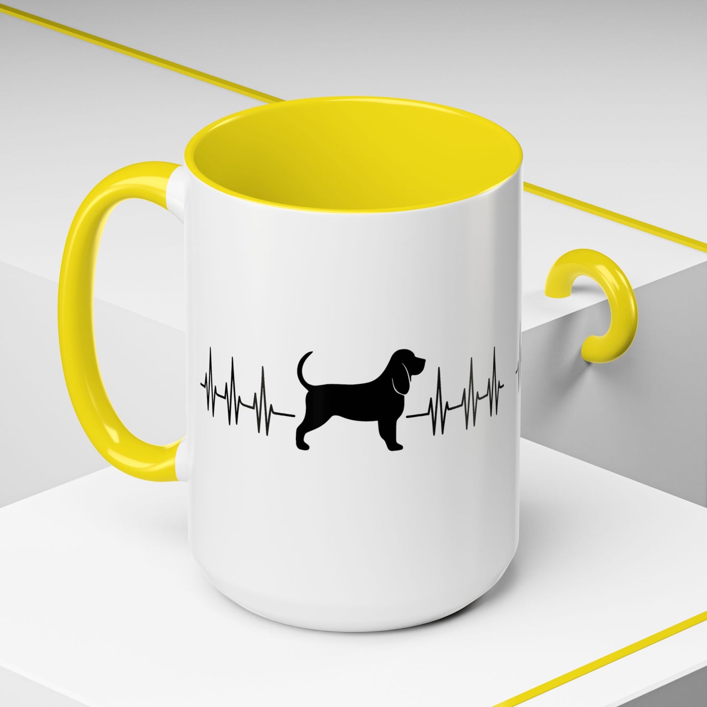 My Heart Beats For Bloodhounds 2-Tone Coffee Mug