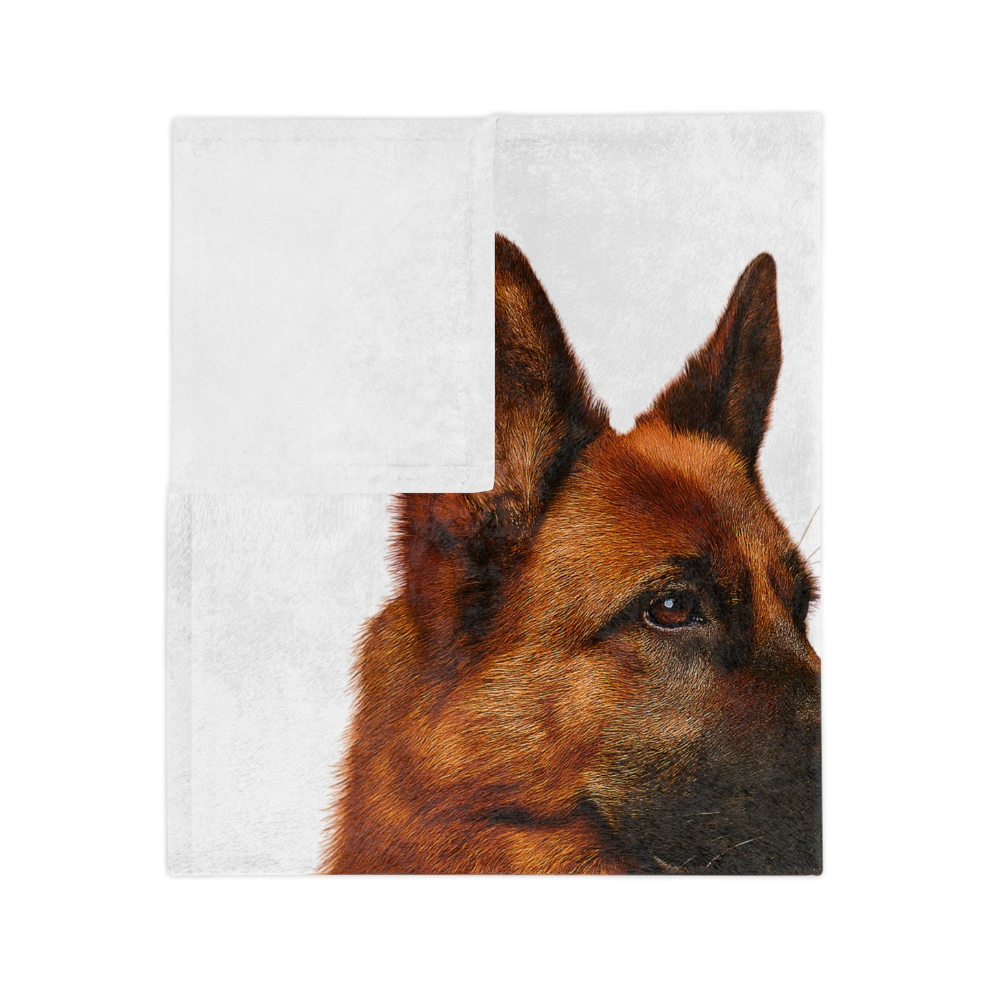 German Shepherd Head Velveteen Microfiber Blanket