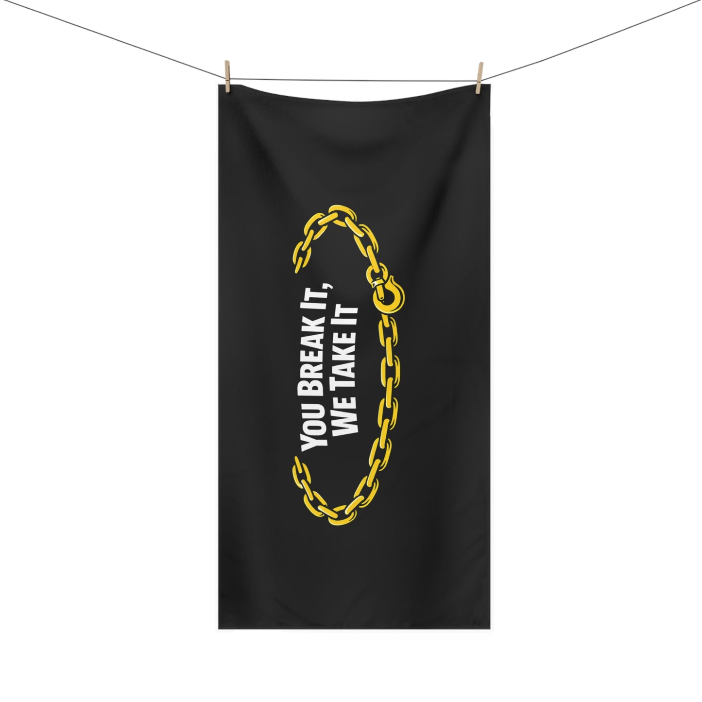 You Break It Mink-Cotton Beach Towel