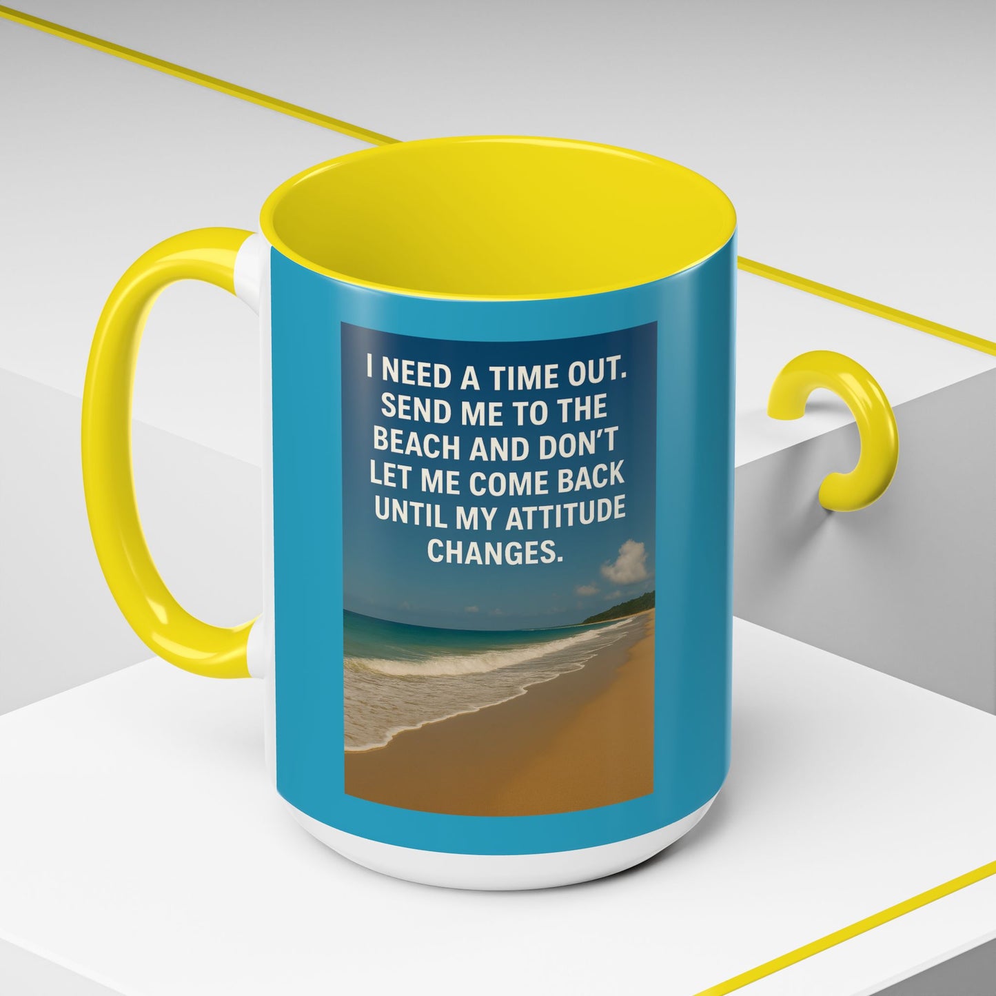 Time Out 2-Tone Coffee Mug