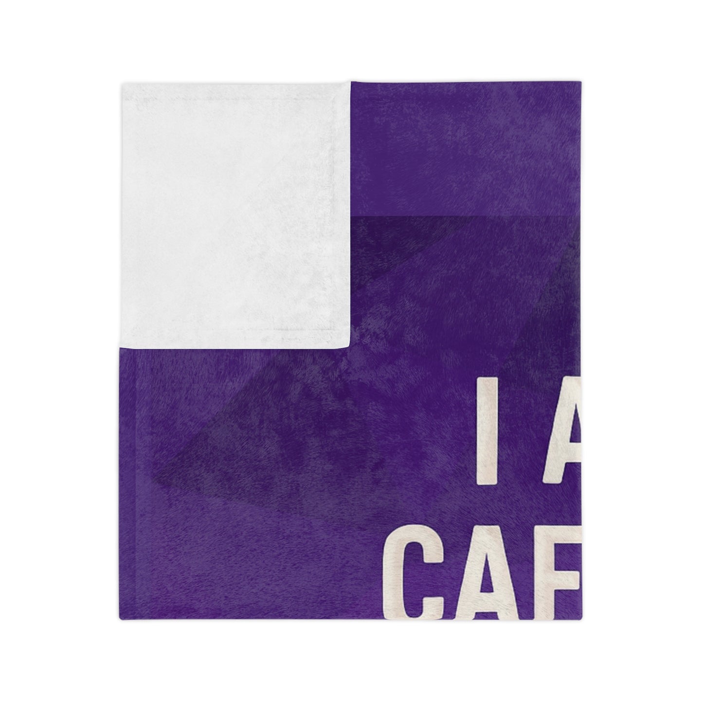 Caffeine Junkie Velveteen Microfiber Blanket