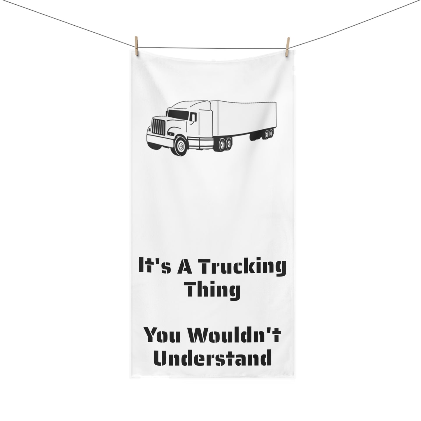 Trucking Thing Mink-Cotton Beach Towel