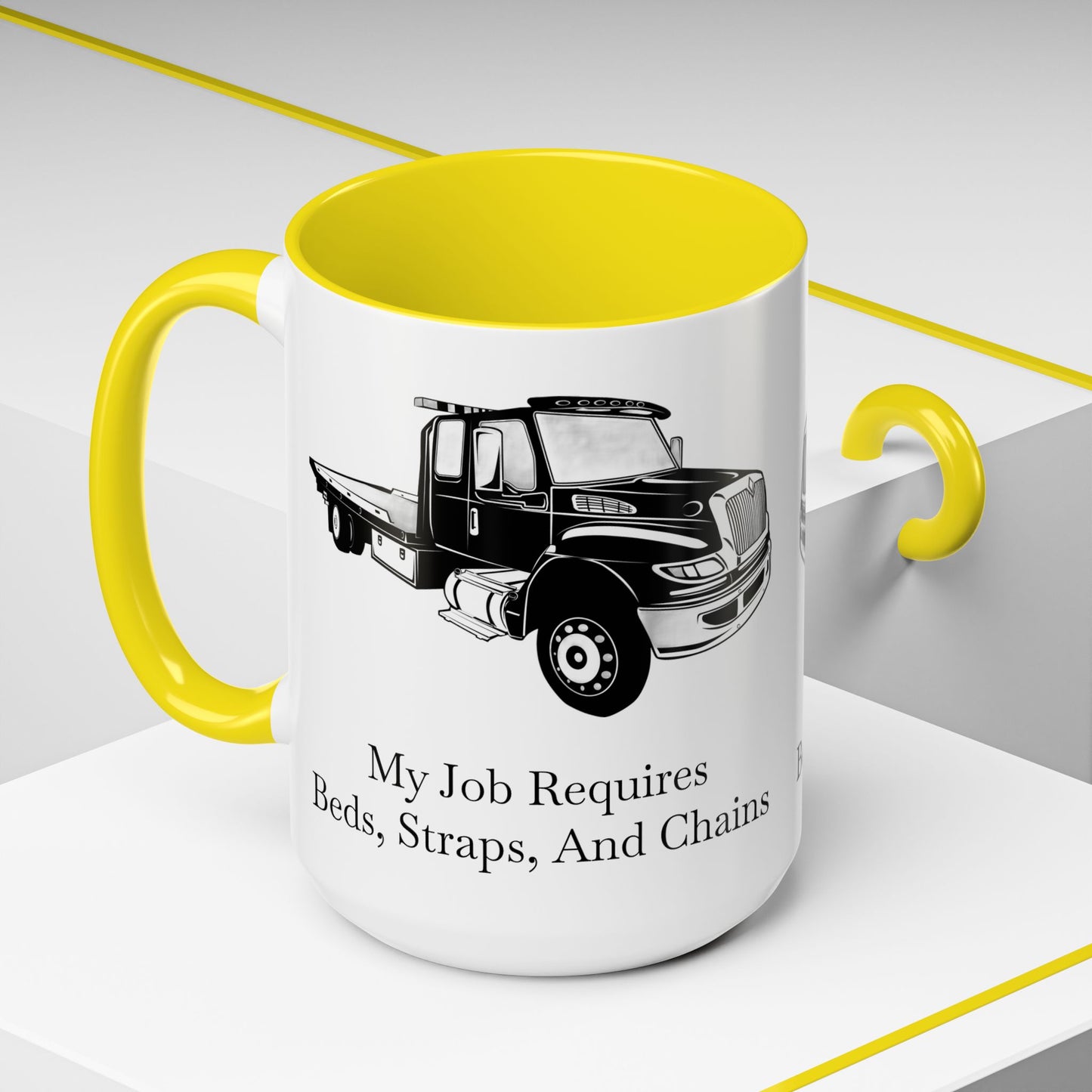 Beds, Straps, And Chains 2-Tone Coffee Mug