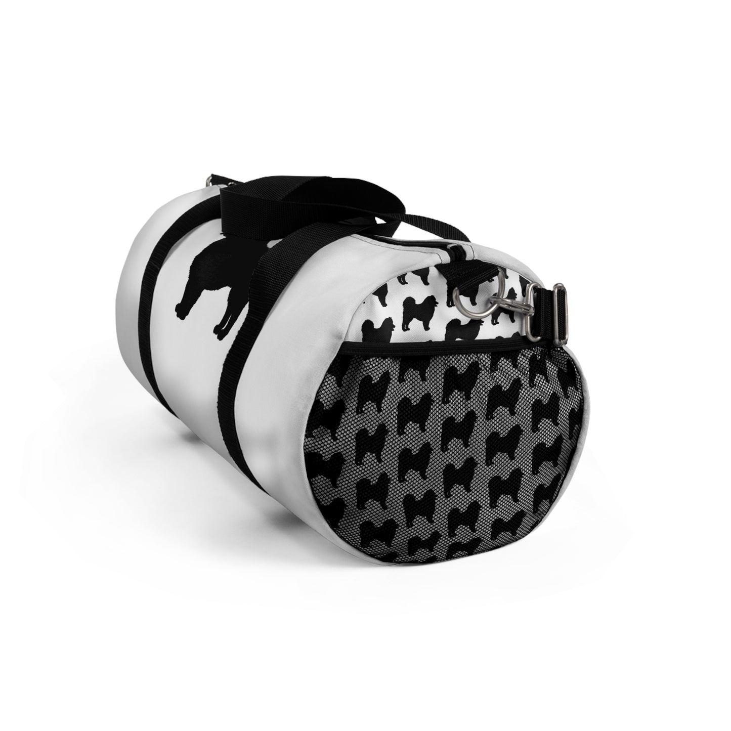 Samoyed Silhouette Duffel Bag