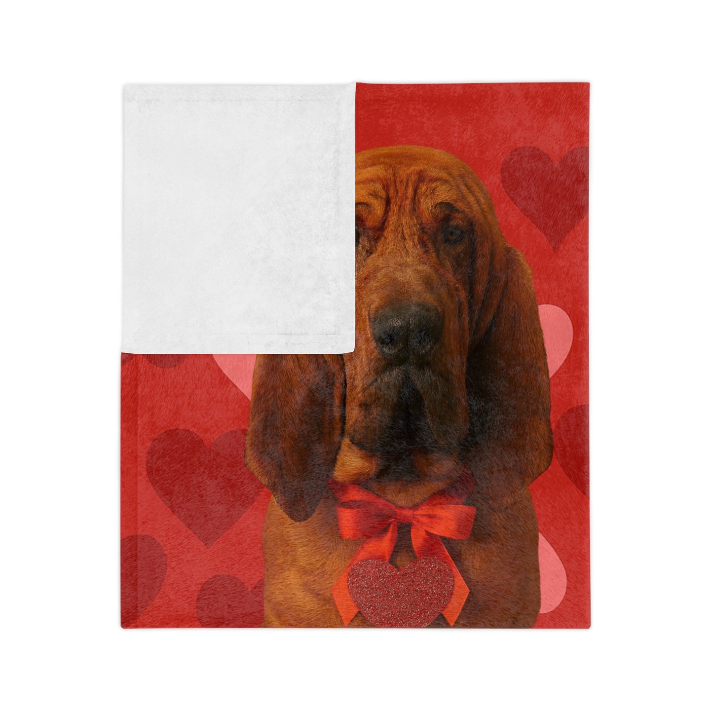 Cupid's Companion Bloodhound Velveteen Microfiber Blanket