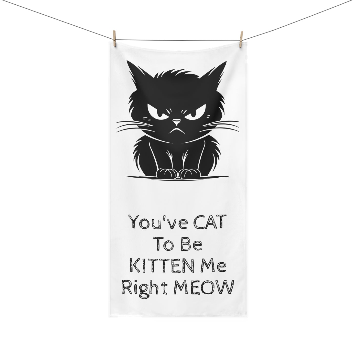 KITTEN Me Mink-Cotton Beach Towel