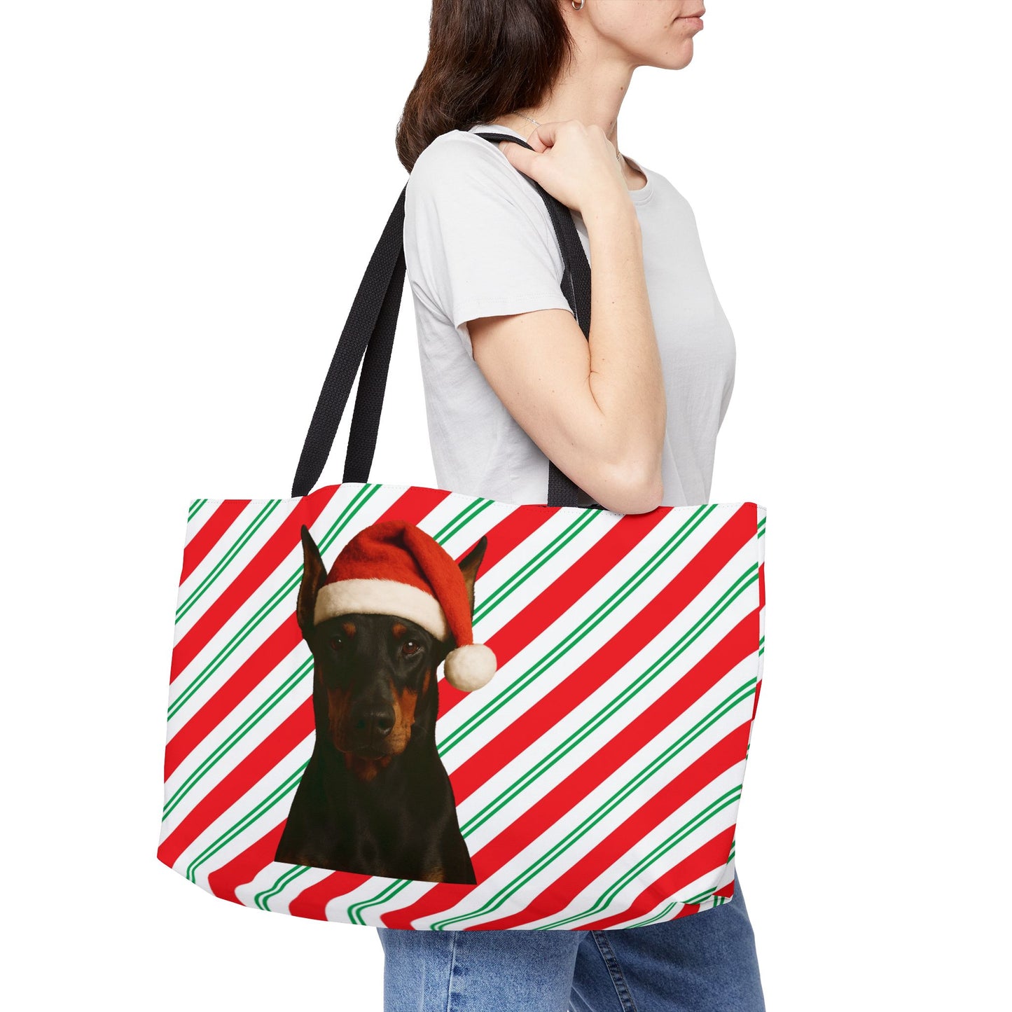 Santa Paws Doberman Weekender Tote Bag