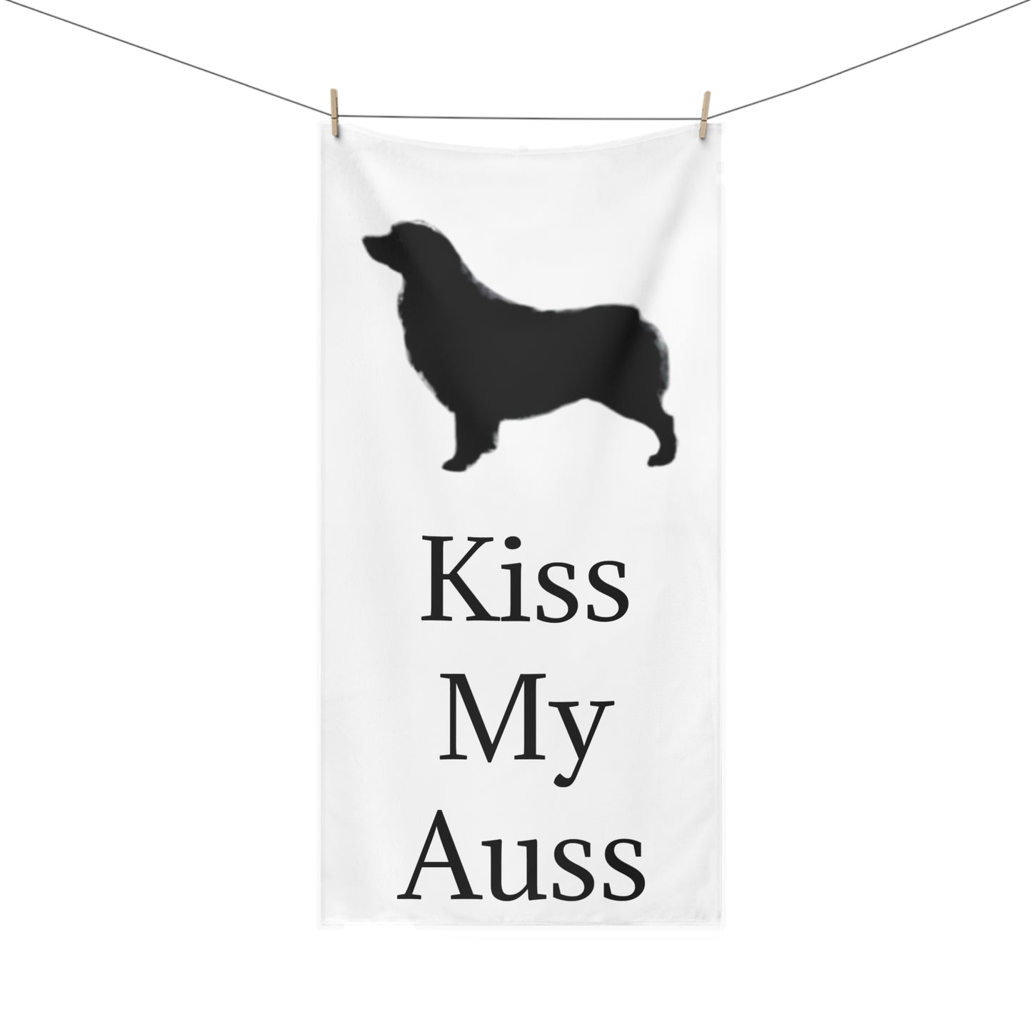 Kiss My Auss Mink-Cotton Beach Towel