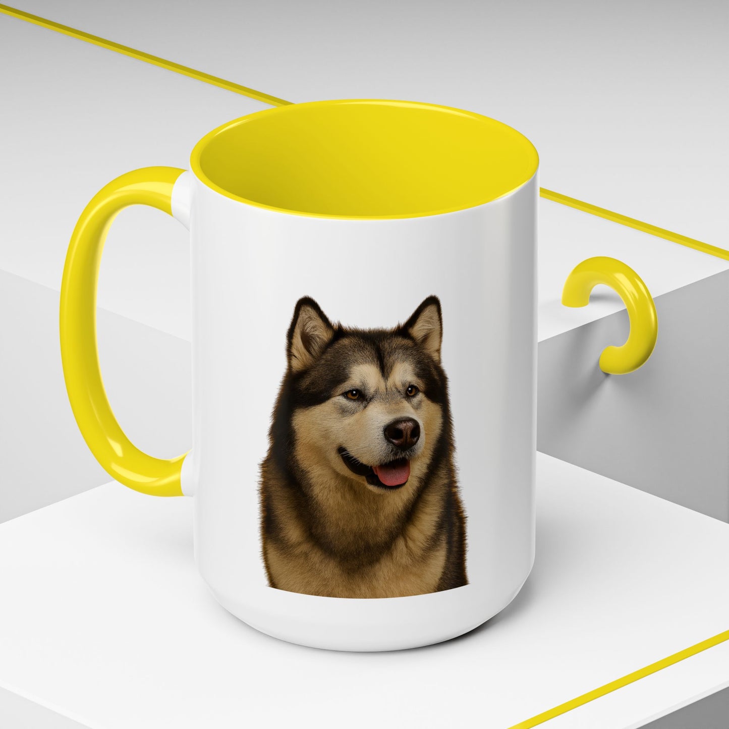 Malamute Head 2-Tone Coffee Mug