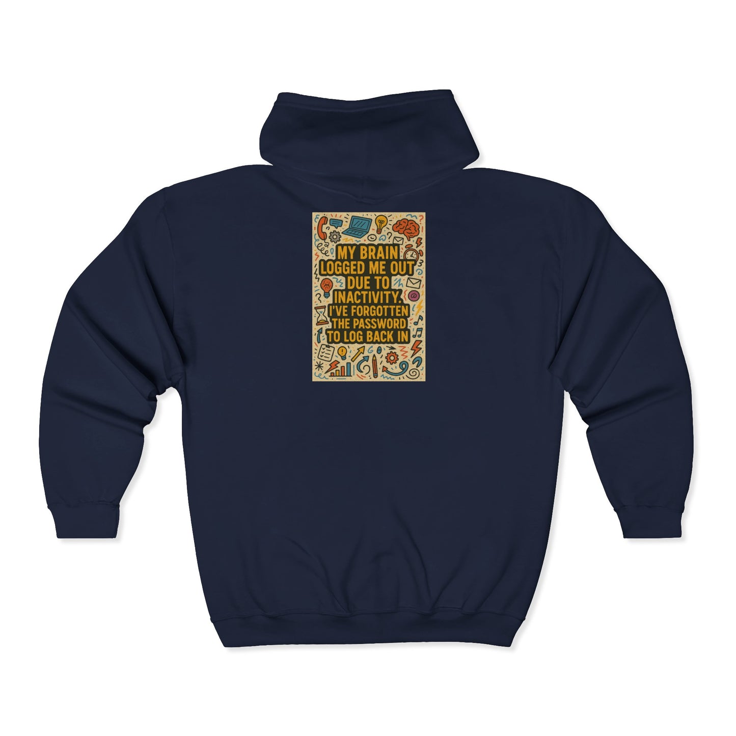 Logged Out Unisex Full Zip Hoodie