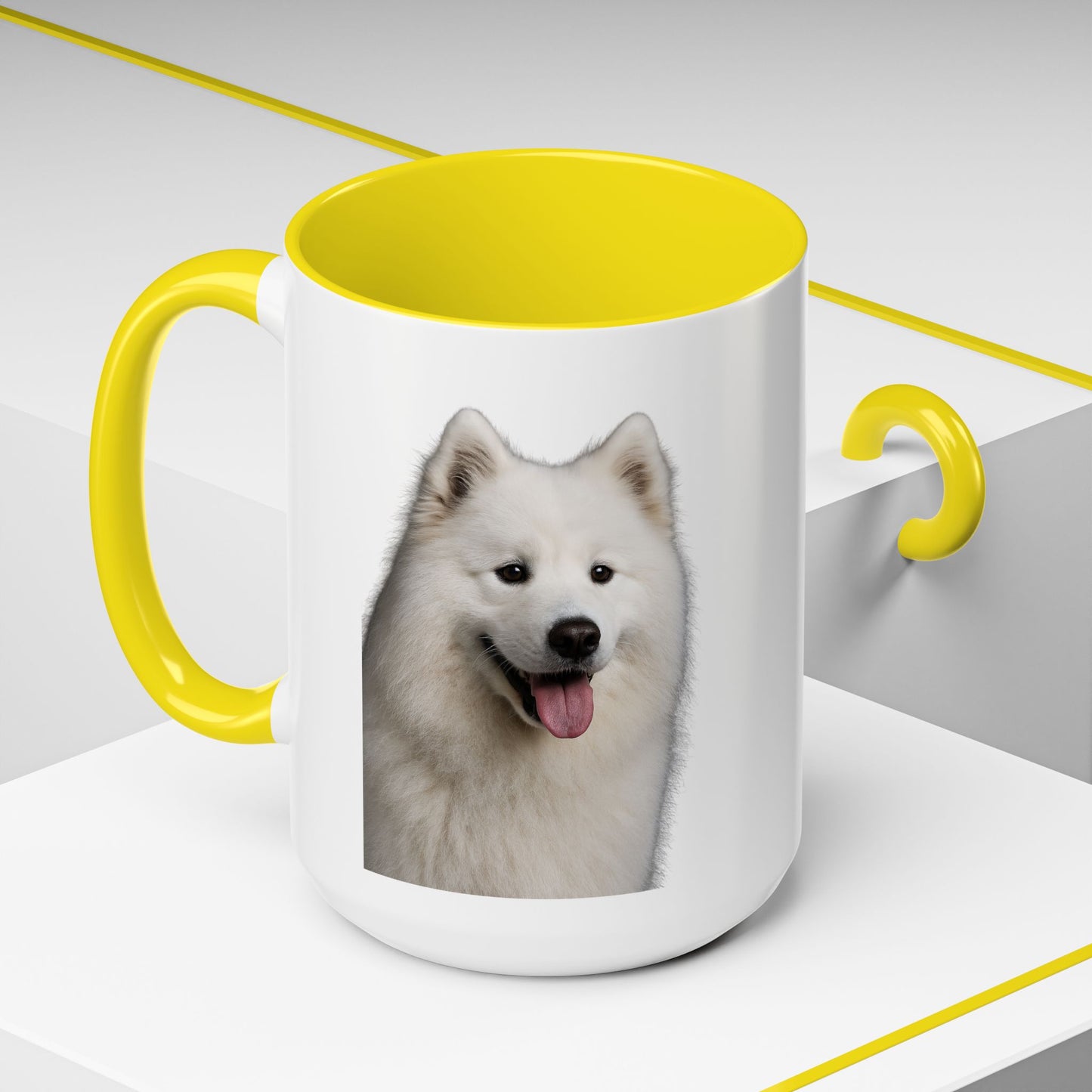Samoyed Head 2-Tone Coffee Mug