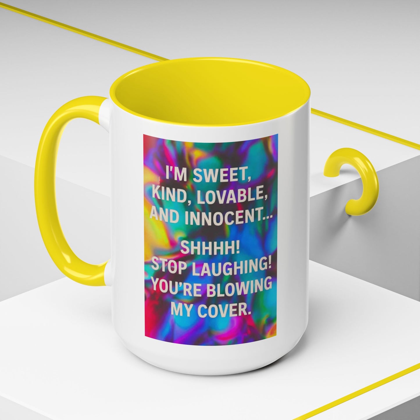 Blowing My Cover 2-Tone Coffee Mug