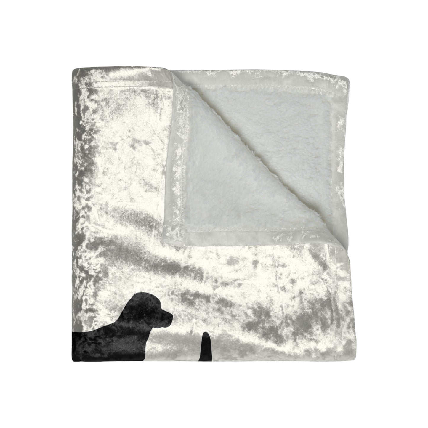 My Heart Beats For Goldens Crushed Velvet Blanket