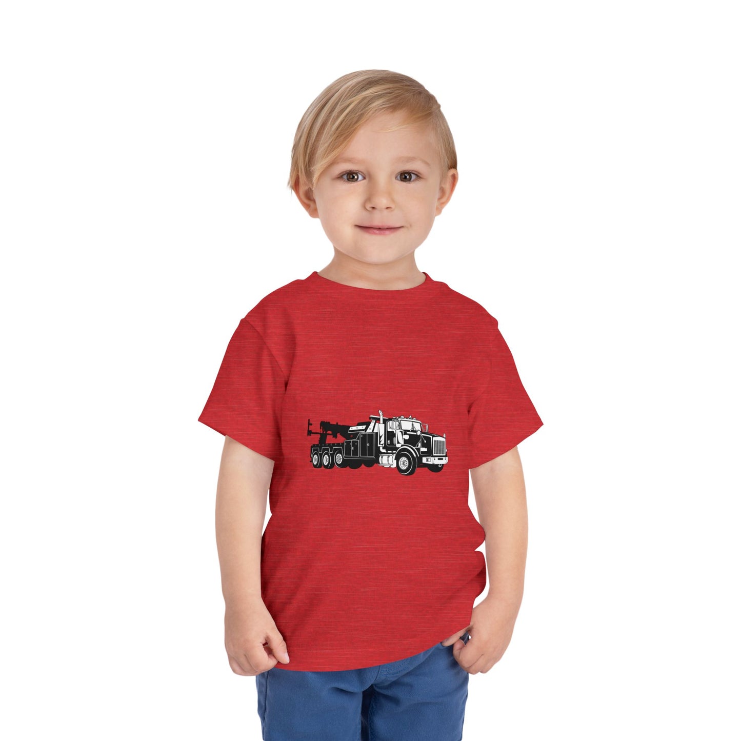 Heavy Tow Truck Toddler Unisex Short Sleeve Crewneck Tee