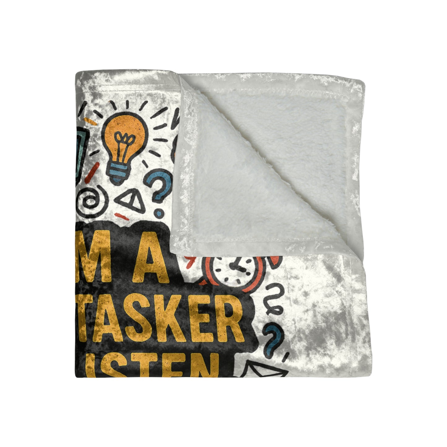 Multi-Tasker Crushed Velvet Blanket