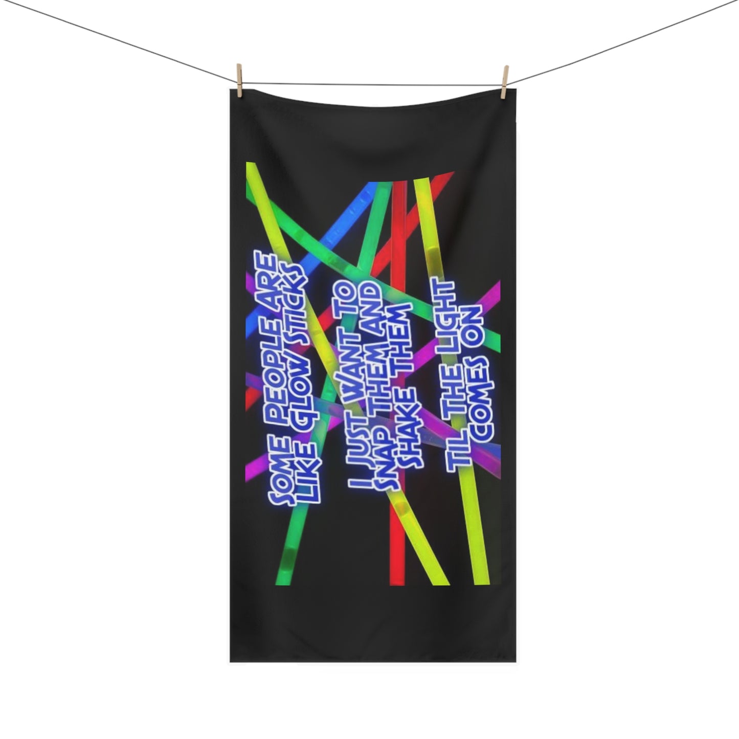 Glow Sticks Mink-Cotton Beach Towel