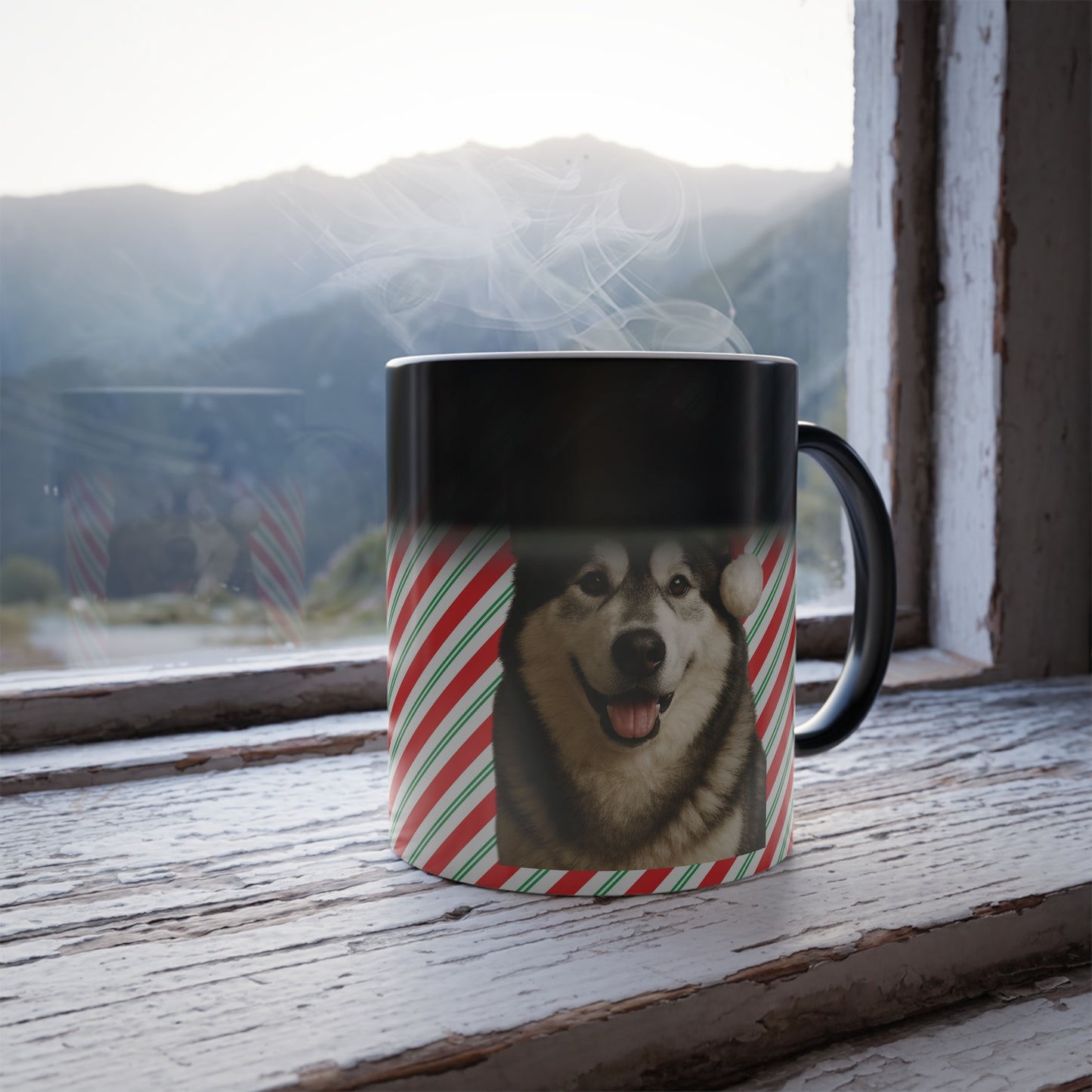 Santa Paws Malamute Color Changing Mug