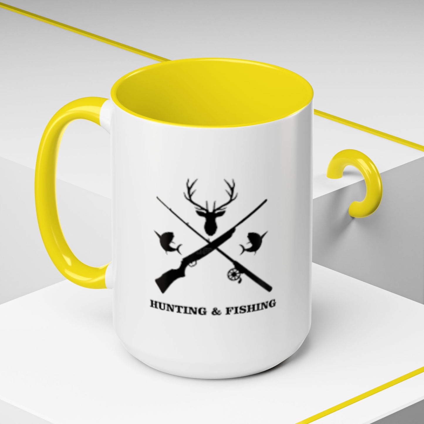 Hunting/Fishing 2-Tone Coffee Mug