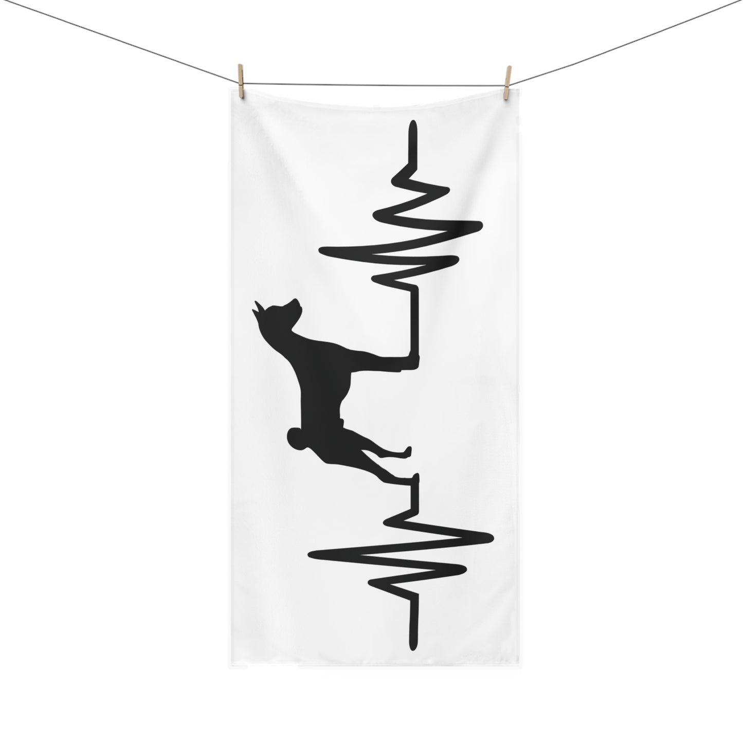 My Heart Beats For Basenjis Mink-Cotton Beach Towel