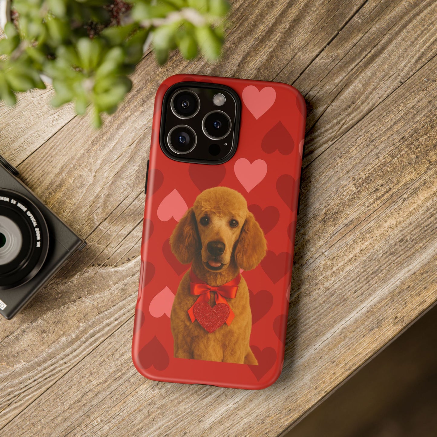 Cupid's Companion Poodle iPhone Case