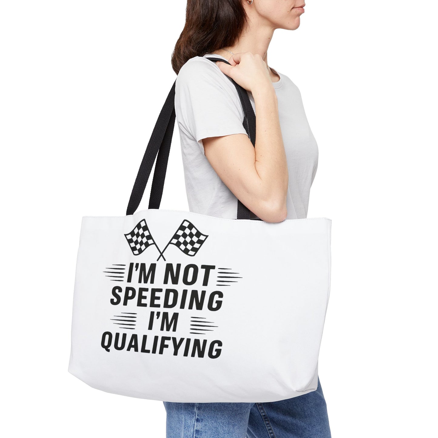 I'm Qualifying Weekender Tote Bag
