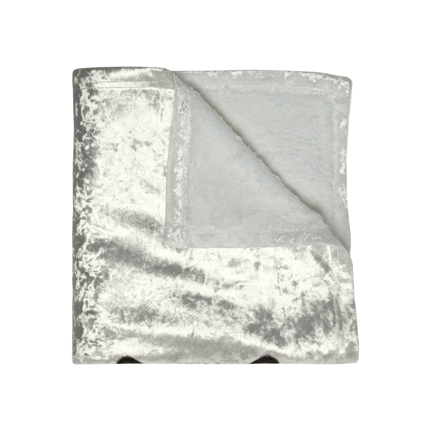 Malamute Head Crushed Velvet Blanket