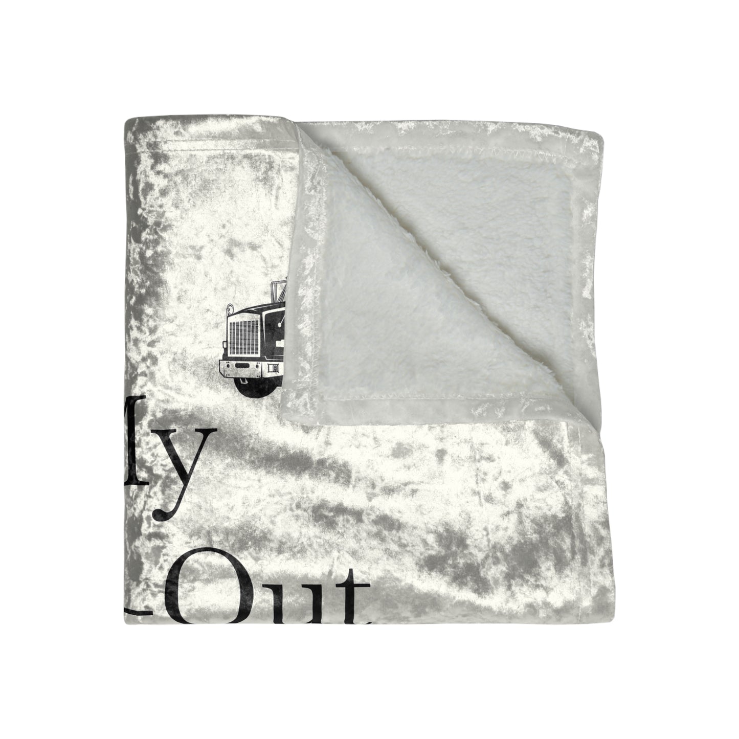 Pull Out Heavy Tow Truck Crushed Velvet Blanket