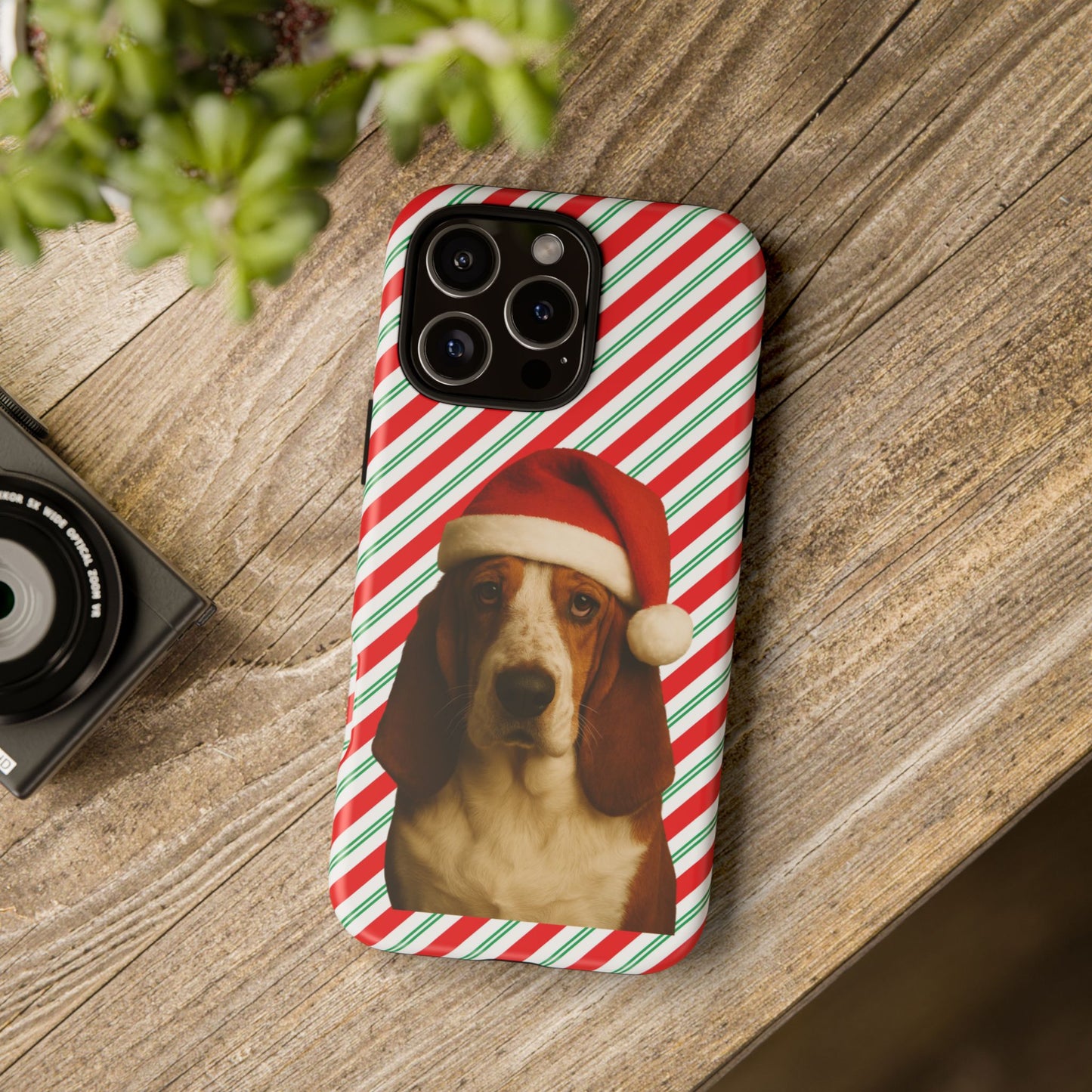 Santa Paws Basset iPhone Case