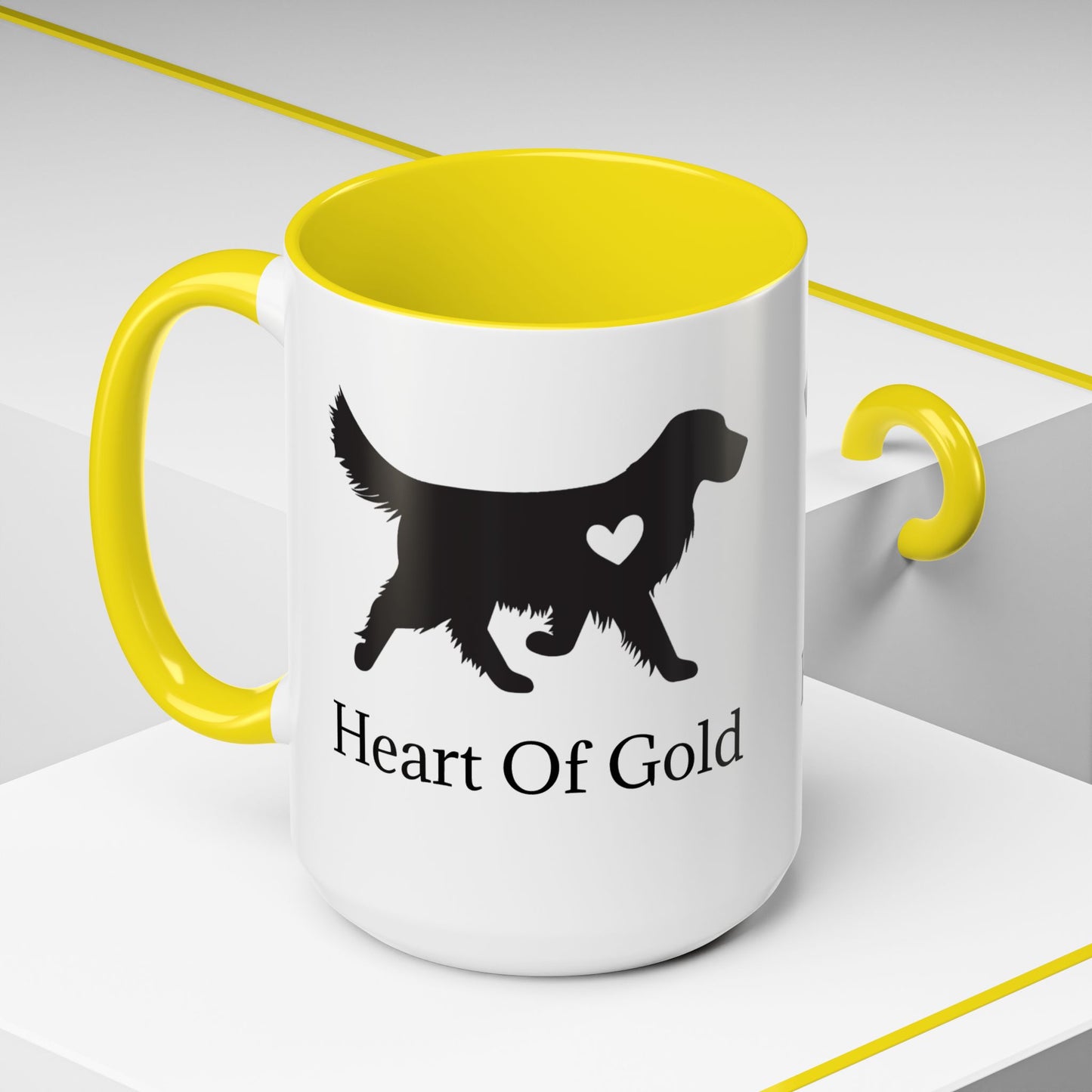 Heart Of Gold 2-Tone Coffee Mug