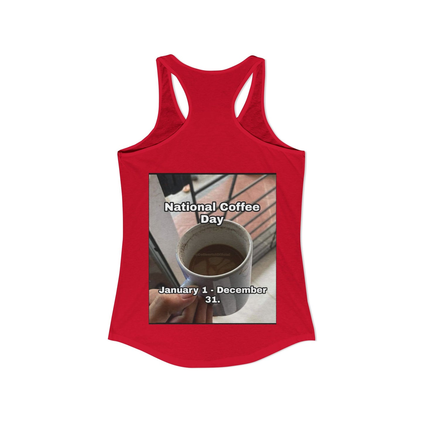National Coffee Day Women's Racerback Tank