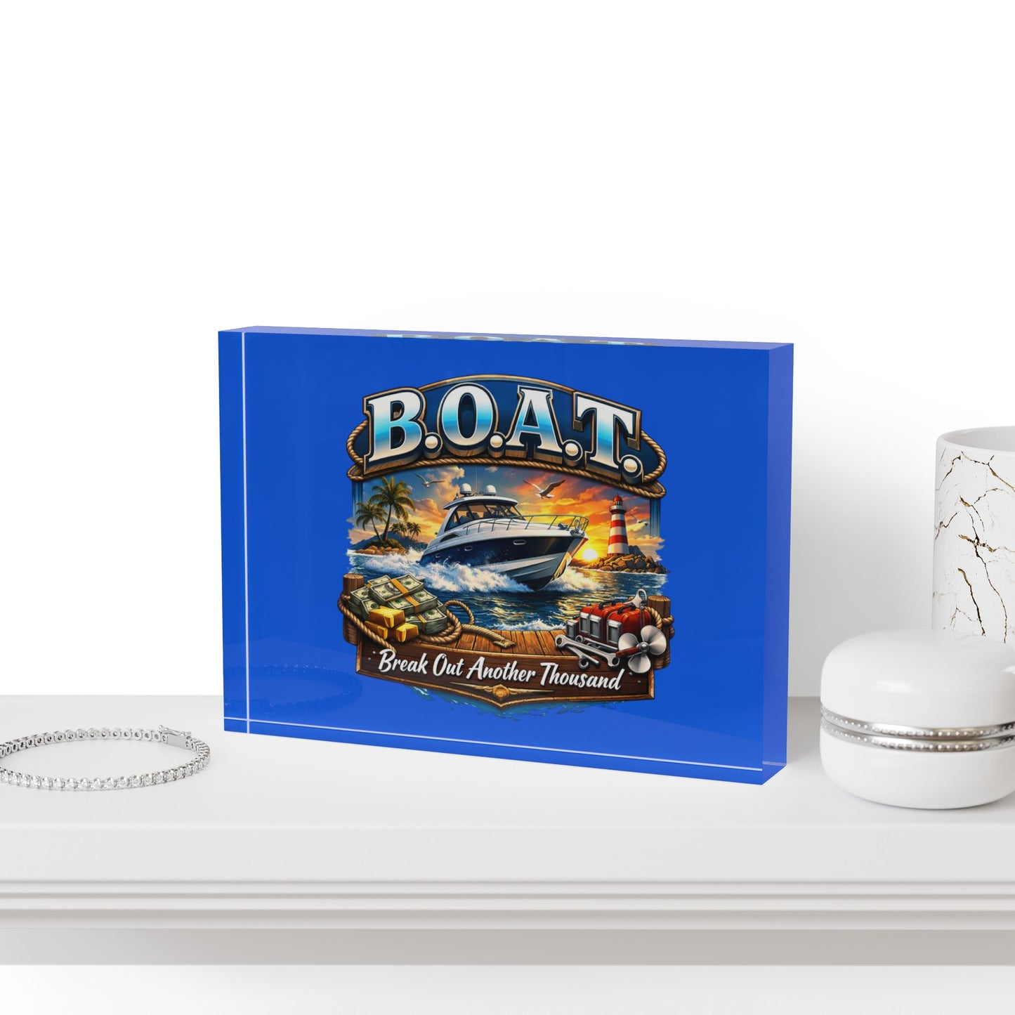 B.O.A.T. Acrylic Photo Block