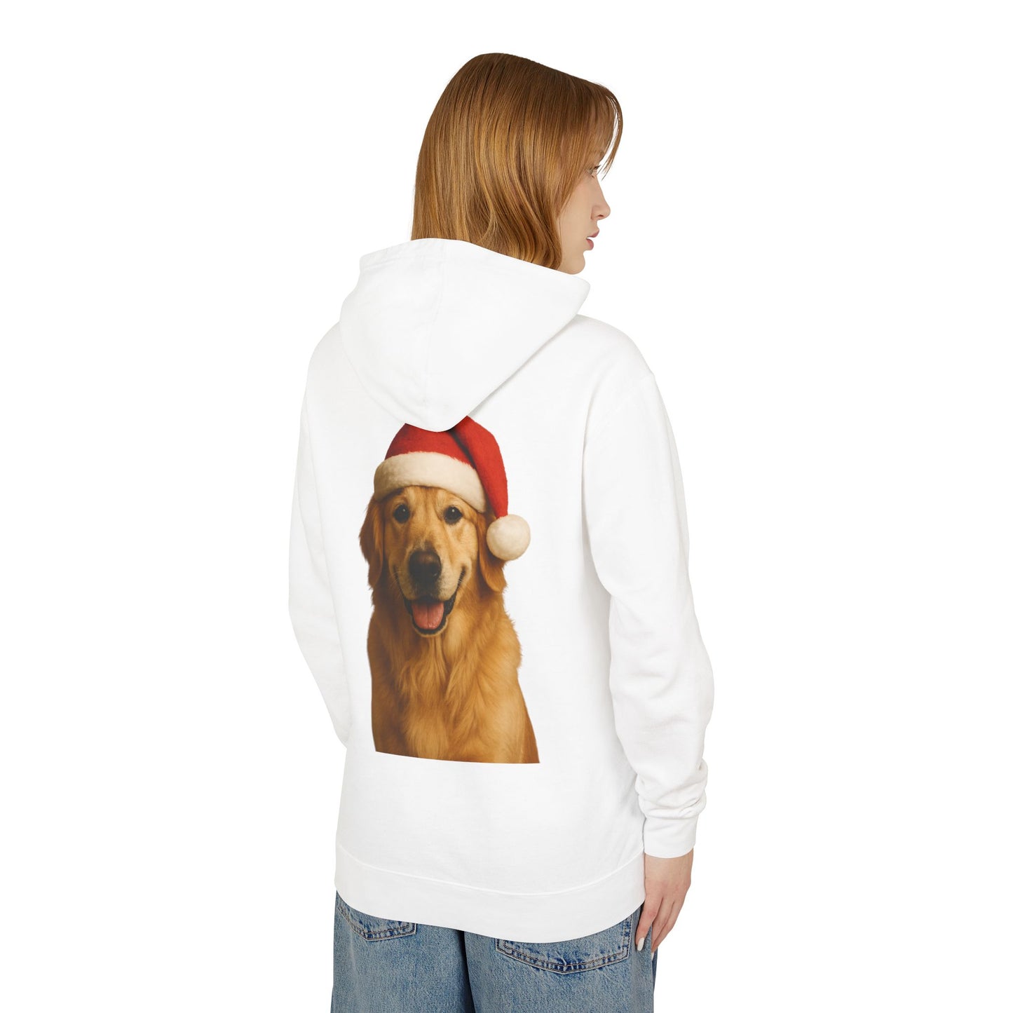 Santa Paws Golden Unisex Lightweight Hoodie