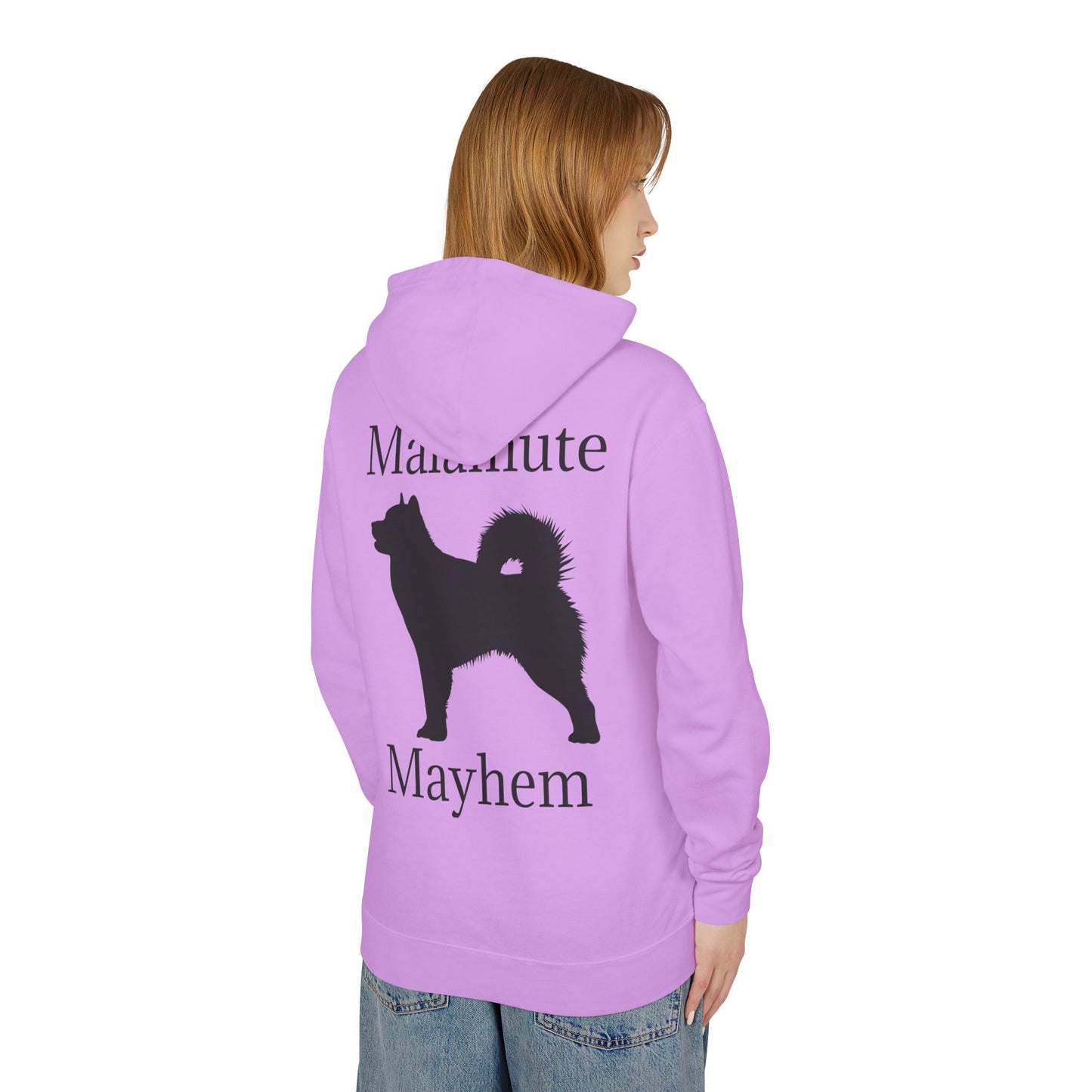 Malamute Mayhem Unisex Lightweight Hoodie