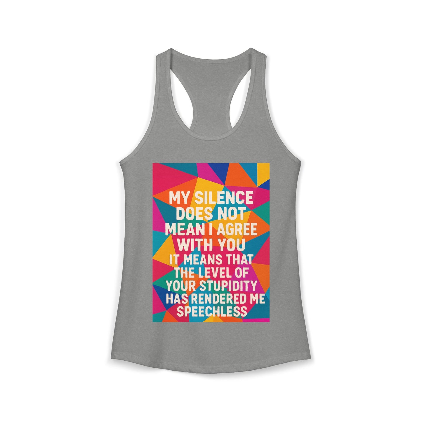 Speechless Women's Racerback Tank