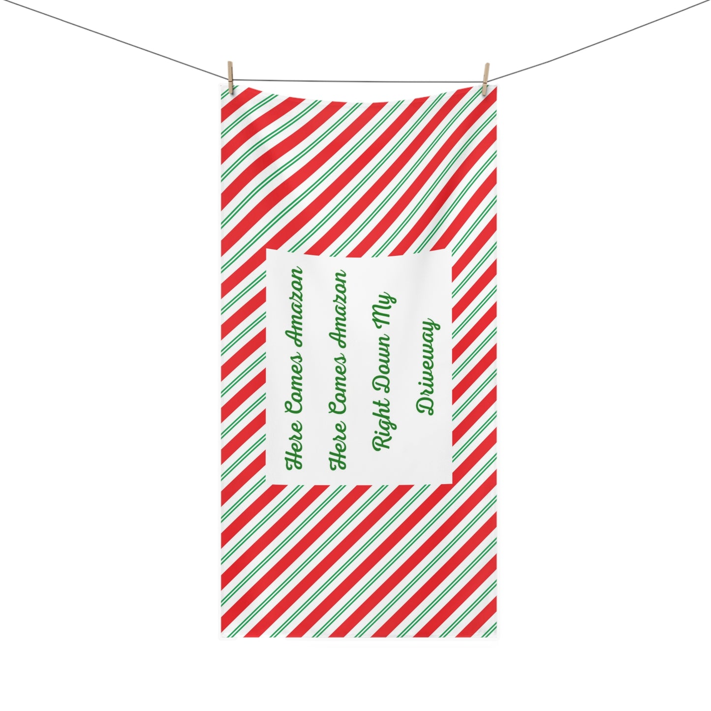 Here Comes Amazon Mink-Cotton Beach Towel