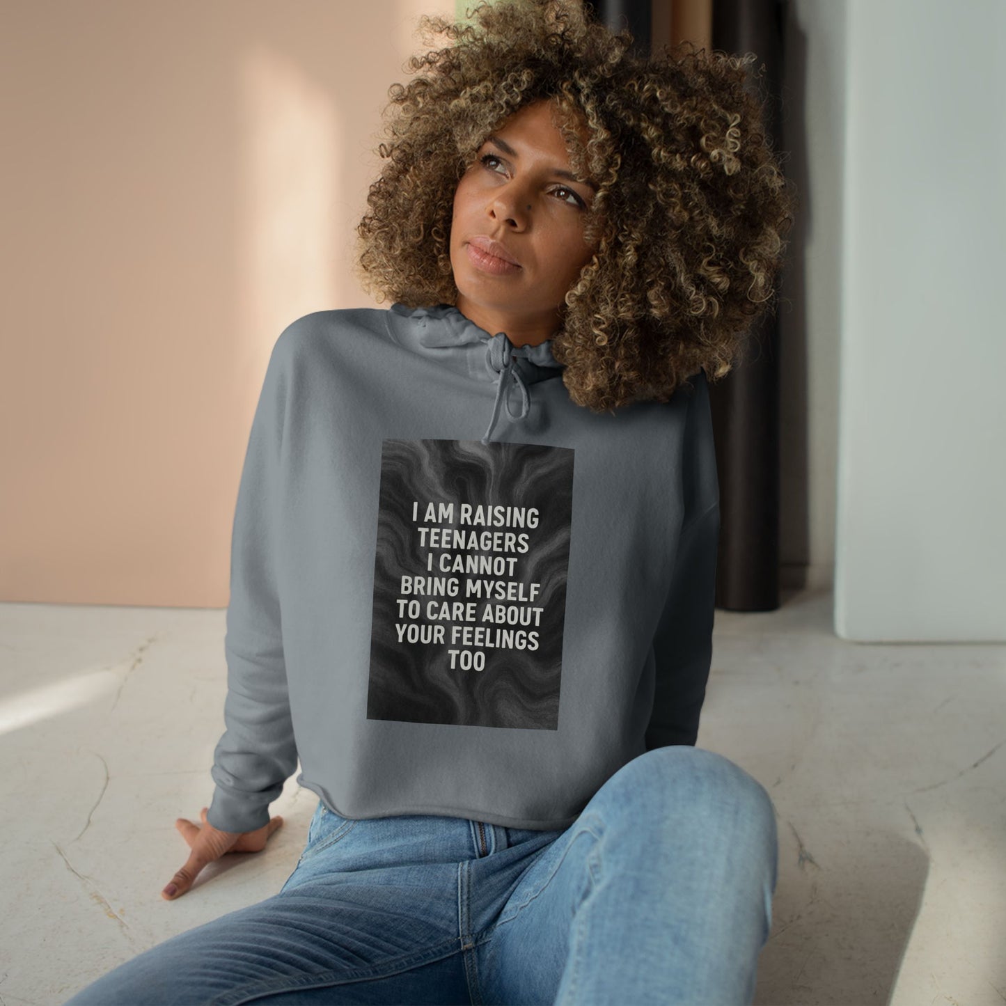 Raising Teenagers Women's Crop Hoodie