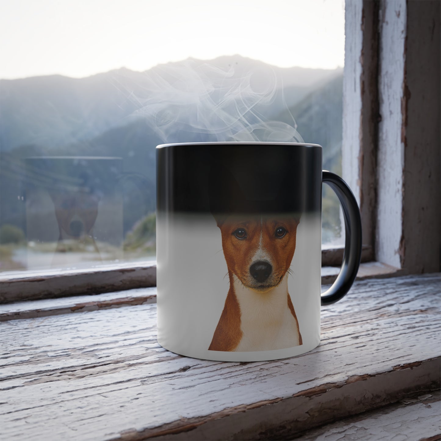 Basenji Head Color Changing Mug