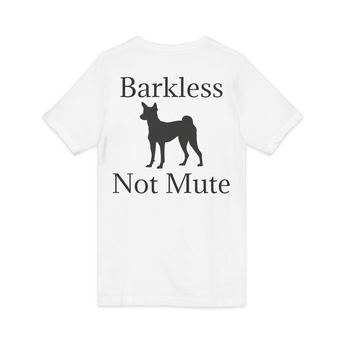Barkless Not Mute Unisex Short Sleeve V-Neck Tee