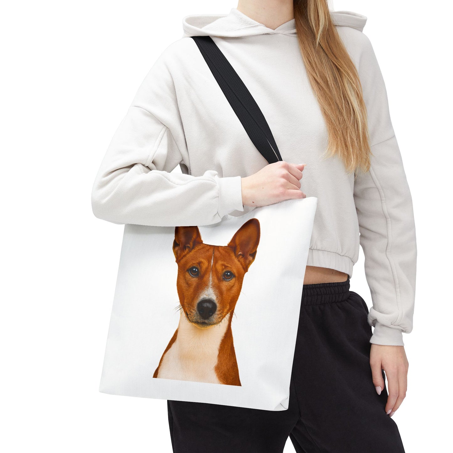 Basenji Head Tote Bag