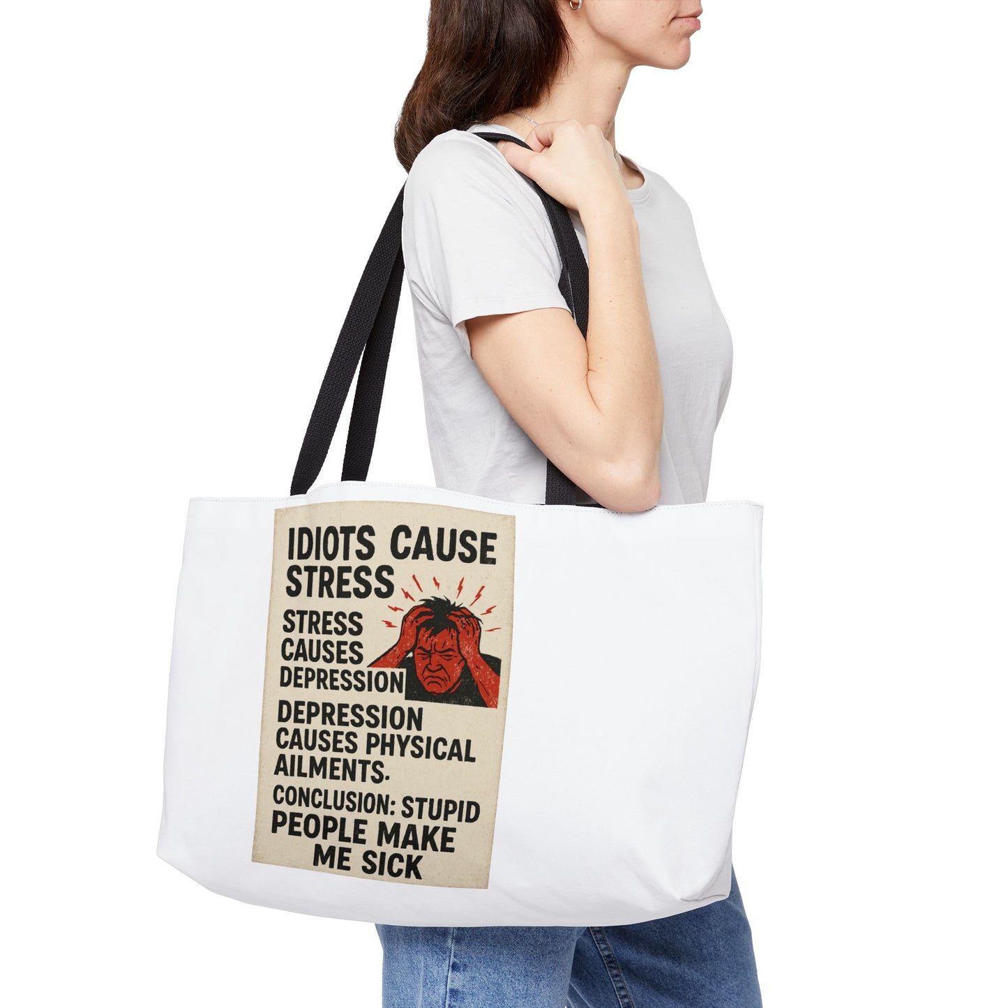 Stupid People Weekender Tote Bag