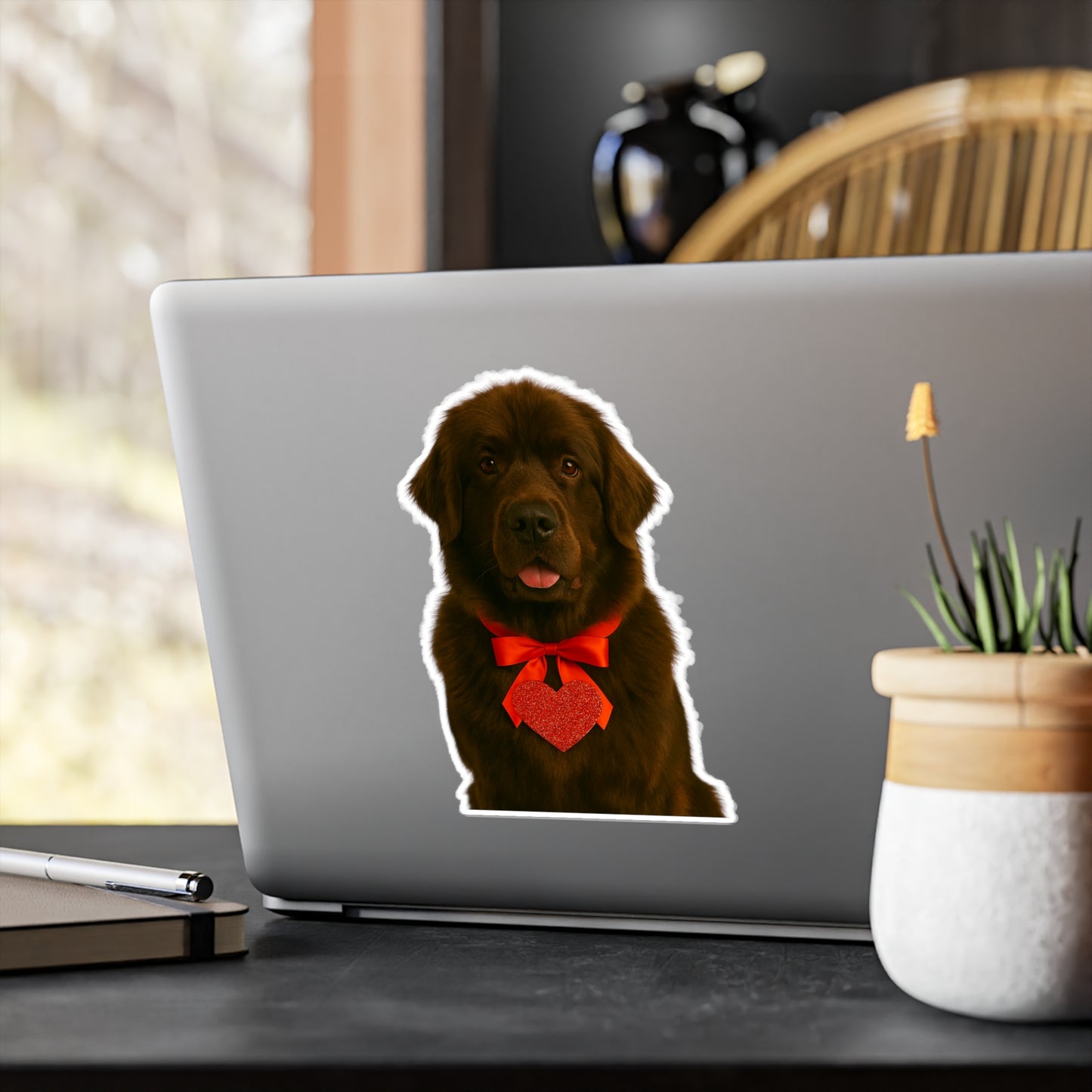 Cupid's Companion Newfie Vinyl Decal
