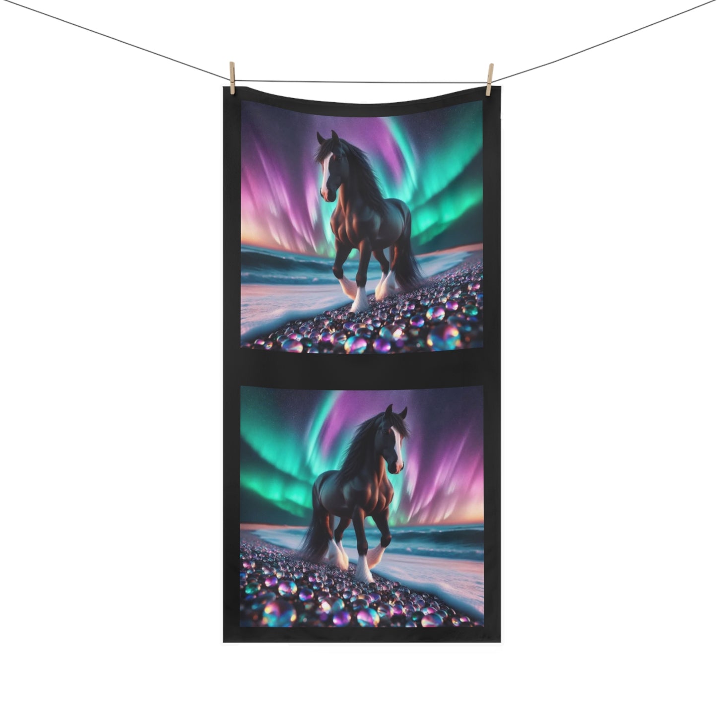 Midnight Magic Mink-Cotton Beach Towel