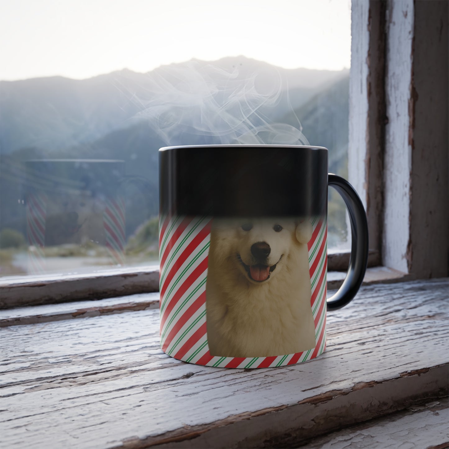 Santa Paws Samoyed Color Changing Mug