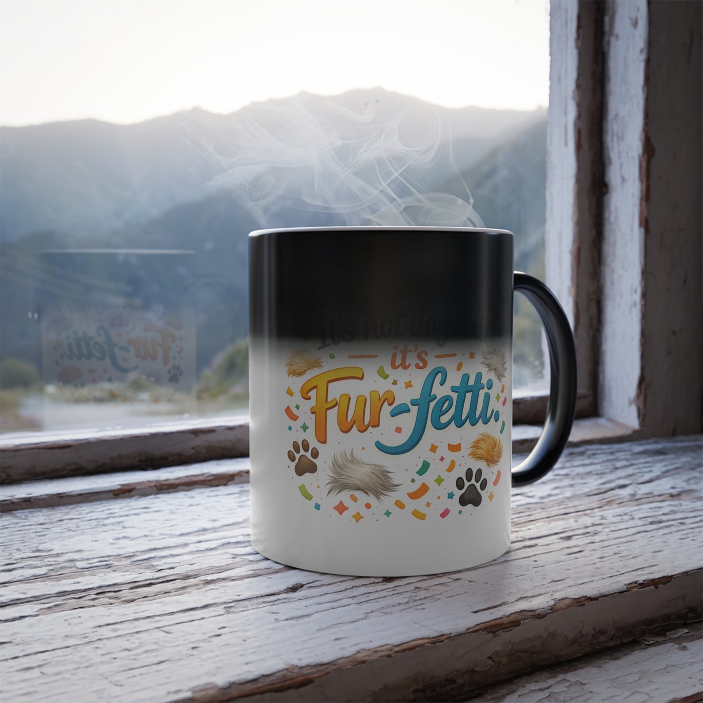 Fur-Fetti Dog Color Changing Mug