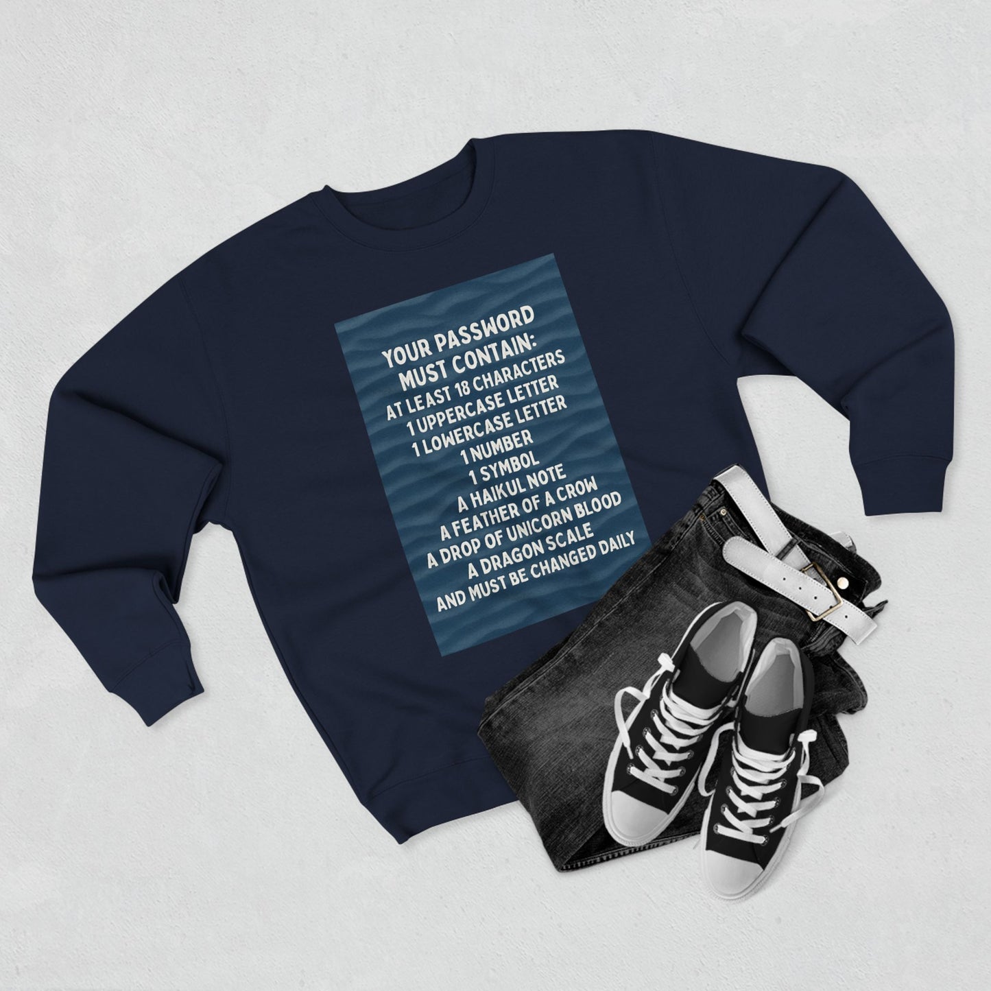 Password Unisex Crewneck Sweatshirt