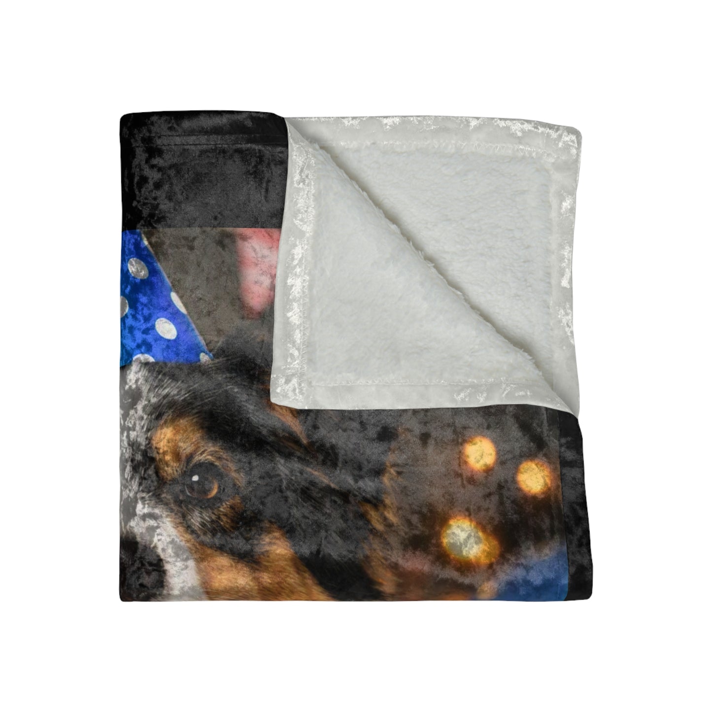 Birthday Buddy Aussie Crushed Velvet Blanket