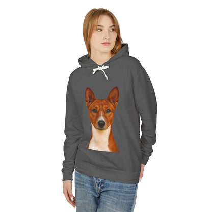 Basenji Head Unisex Lightweight Hoodie