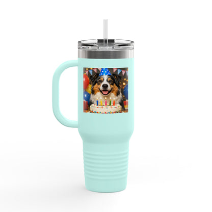 Birthday Buddy Aussie Insulated Travel Mug