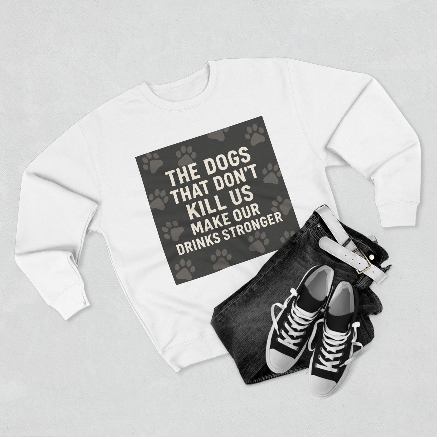 Drinks Stronger Unisex Crewneck Sweatshirt