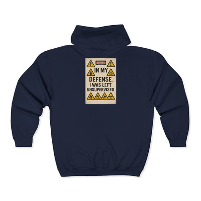 Unsupervised Unisex Full Zip Hoodie